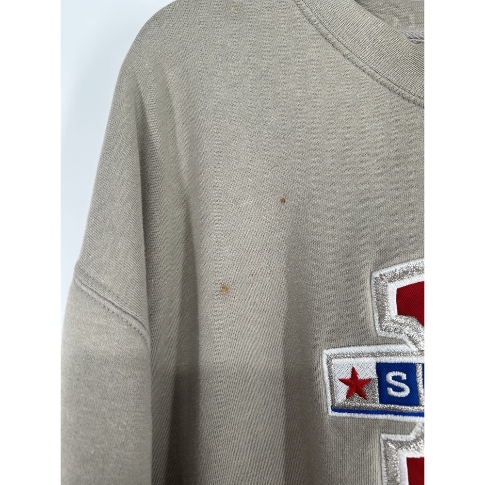 Reebok NFL Super Bowl Detroit Sweatshirt Men's 2XL Beige Fleece Lined Crew Neck - Picture 3 of 8